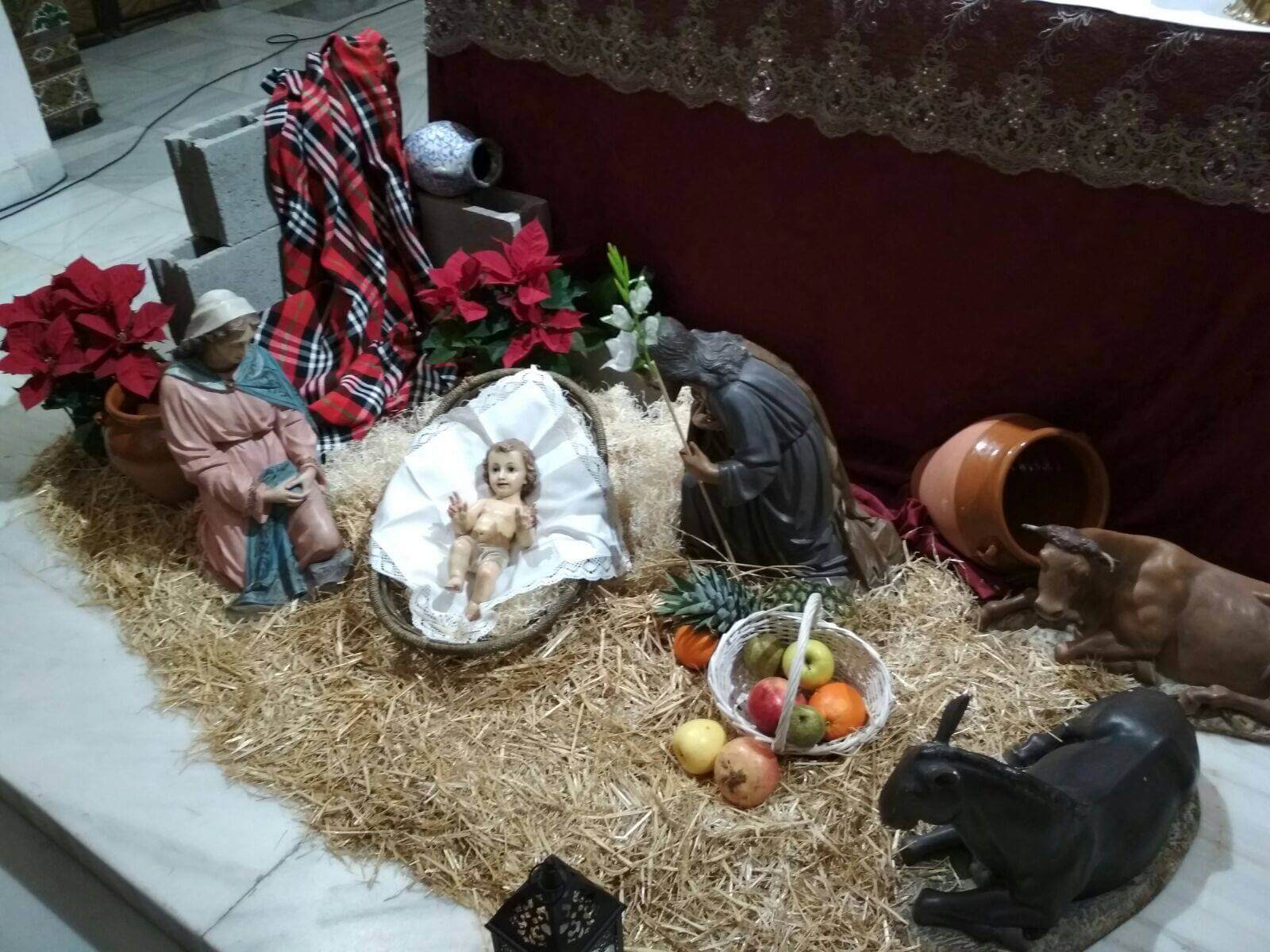 Nacimiento instalado en el Altar de la Matriz